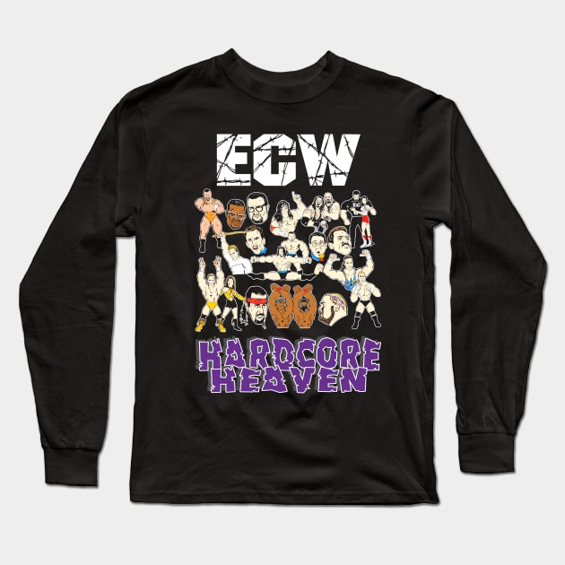 90s ECW Hardcore Heaven Long Sleeve T-Shirt by Meat Beat